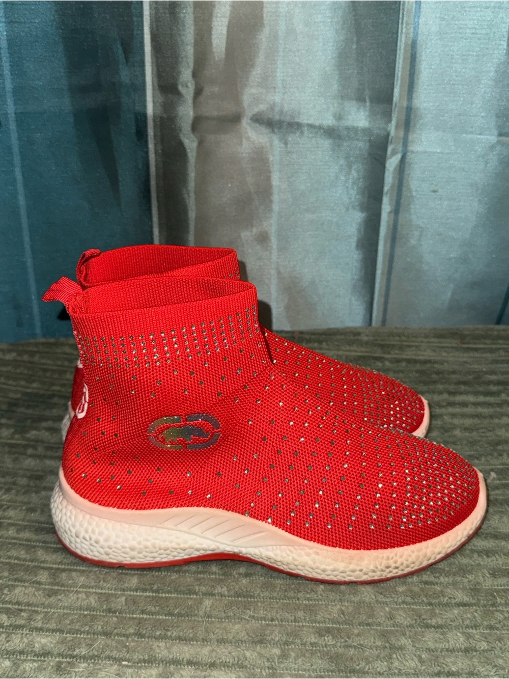 Ecko Red Knit Slip-On Women's Sneakers
